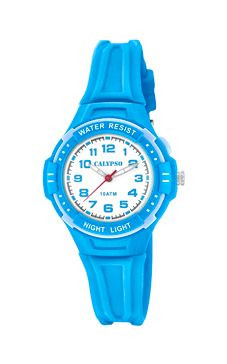 Bracelet de montre Calypso K6070-3 Caoutchouc Bleu