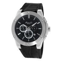 Bracelet de montre Kenneth Cole KC8086 / 10023867BD Cuir Noir