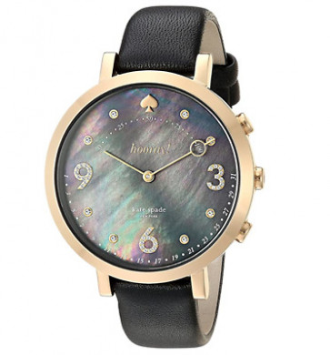 Bracelet de montre Kate Spade New York KST23208 Cuir Noir 16mm