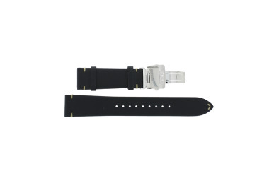 Bracelet de montre Seiko SPB209J1.6R35-00E0 Cuir Noir 20mm