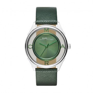 Bracelet de montre Marc by Marc Jacobs MBM1378 Cuir Vert 18mm