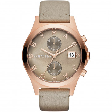 Bracelet de montre Marc by Marc Jacobs MBM1397 Cuir Taupe 18mm