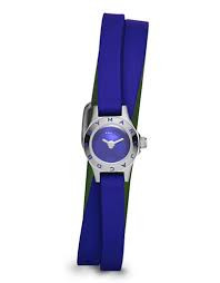 Bracelet de montre Marc by Marc Jacobs MBM5533 Silicone Bleu 7mm