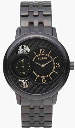 Bracelet de montre Fossil ME1100 Acier inoxydable Noir 18mm