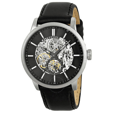 Bracelet de montre Fossil ME3018 Cuir Noir 22mm