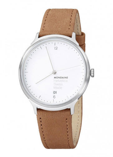 Bracelet de montre Mondaine MH1.L2210.LG BM20164 Cuir Brun clair 20mm