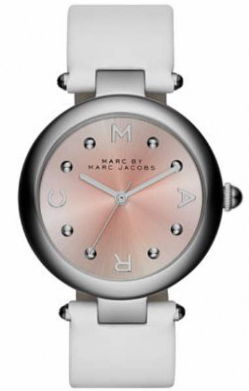 Bracelet de montre Marc by Marc Jacobs MJ1407 Cuir Blanc 18mm