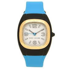 Bracelet de montre Marc by Marc Jacobs MJ1649 Silicone Bleu