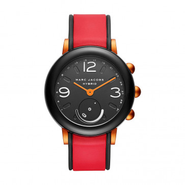 Bracelet de montre Marc by Marc Jacobs MJT1008 Silicone Noir 20mm