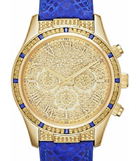 Bracelet de montre Michael Kors MK2311 Cuir Bleu 22mm