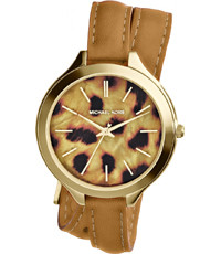 Bracelet de montre Michael Kors MK2327 Cuir Brun 12mm