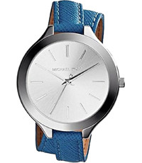 Bracelet de montre Michael Kors MK2331 Cuir Bleu 12mm