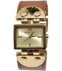 Bracelet de montre Michael Kors MK2361 Cuir Brun 26mm