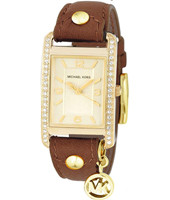 Bracelet de montre Michael Kors MK2378 Cuir Brun 18mm