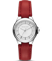 Bracelet de montre Michael Kors MK2474 Cuir Rouge 18mm