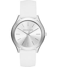 Bracelet de montre Michael Kors MK2508 Silicone Blanc 20mm