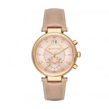 Bracelet de montre Michael Kors MK2529 Cuir Beige 12mm