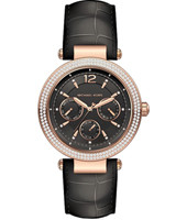 Bracelet de montre Michael Kors MK2547 Cuir Noir 21mm