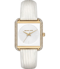Bracelet de montre Michael Kors MK2600 Cuir Blanc 20mm
