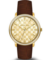 Bracelet de montre Michael Kors MK2632 Cuir Brun 20mm