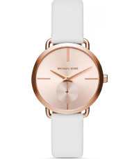 Bracelet de montre Michael Kors MK2660 Cuir Blanc 16mm