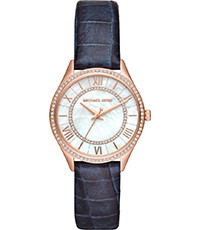 Bracelet de montre Michael Kors MK2757 Cuir Bleu 16mm