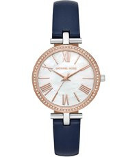 Bracelet de montre Michael Kors MK2833 Cuir Bleu 12mm