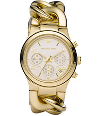 Bracelet de montre Michael Kors MK3131 Acier inoxydable Plaqué or 12mm