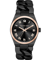 Bracelet de montre Michael Kors MK3415 Acier Noir 24mm