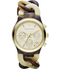 Bracelet de montre Michael Kors MK4270 Plastique Plaqué or 24mm