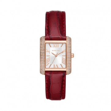 Bracelet de montre Michael Kors MK4689 Cuir Rouge 18mm