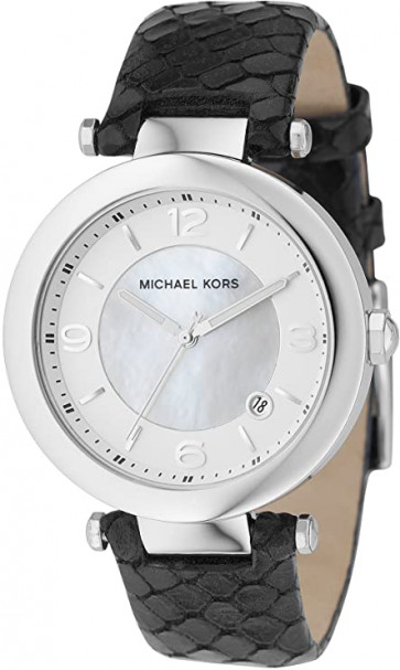 Bracelet de montre Michael Kors MK5072 Cuir Noir