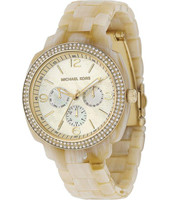 Bracelet de montre Michael Kors MK5087 Plastique Beige 18mm