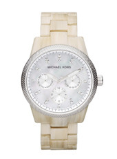 Bracelet de montre Michael Kors MK5625 Plastique Beige 18mm