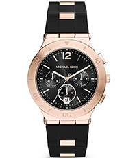 Bracelet de montre Michael Kors MK6173 Silicone Bicolore 22mm