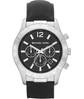 Bracelet de montre Michael Kors MK8215 Cuir Noir 24mm
