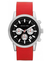 Bracelet de montre Michael Kors MK8239 Silicone Rouge 22mm
