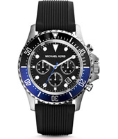 Bracelet de montre Michael Kors MK8365 Silicone Noir 24mm