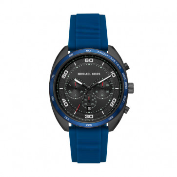 Bracelet de montre Michael Kors MK8612 Silicone Bleu 22mm