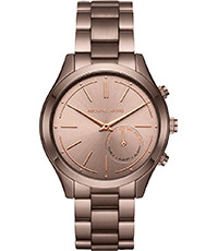 Bracelet de montre Michael Kors MKT4019 Acier Brun foncé 20mm
