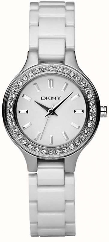 Bracelet de montre DKNY NY4982 Céramique Blanc
