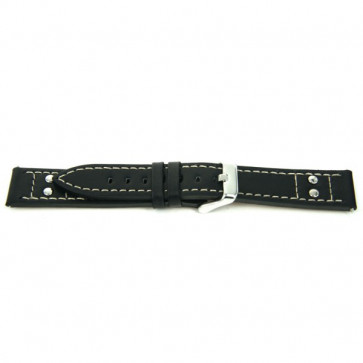 Bracelet de montre Universel F165 Cuir Noir 18mm