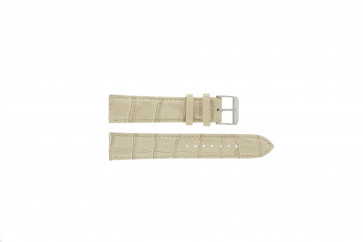 Tzevelion bracelet de montre  TZEV.00.18 Cuir Beige 18mm + coutures de beige