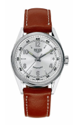 Bracelet de montre Tag Heuer WS2112 BC0795 Cuir Brun 18mm