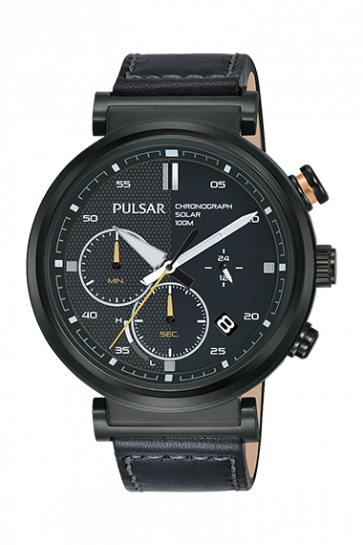 Bracelet de montre Pulsar PZ5071X1 Cuir Noir 22mm