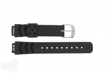 Lorus bracelet de montre R2365AX-9 Caoutchouc Noir 14mm
