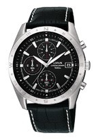 Bracelet de montre Lorus RM371AX9 / VD57-X015 / RP118X Cuir Noir 22mm