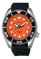 Seiko bracelet de montre SBDC005J / 6R15 00G0 Caoutchouc Noir 20mm
