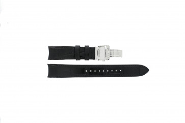 Bracelet de montre Seiko 7T86-0AA0 / SPC053P1 Cuir Noir 21mm
