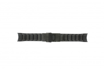 Bracelet de montre Seiko V157-0AS0 / SNE281P1 / M0CA211N9 Acier Noir 22mm